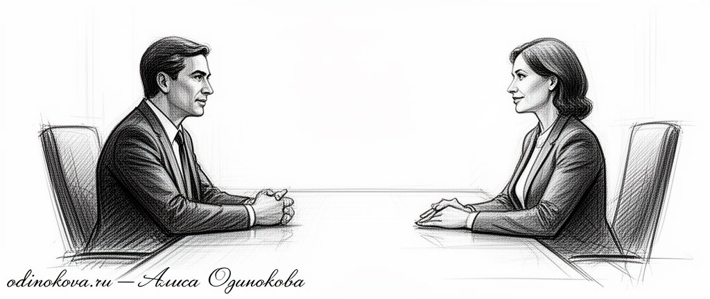 Профессиональный диалог за столом переговоров